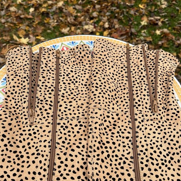 Pierre Dumas Takeoff 2 Womens Sz 7 Over-the-Knee Leopard Cheetah Heeled Boots - Picture 10 of 12